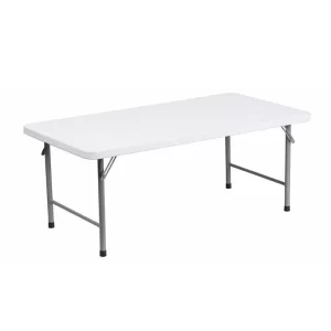 white plastic trestle table for party