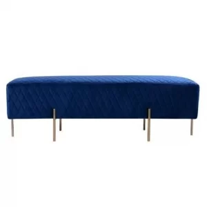 navy blue ottoman bench hire