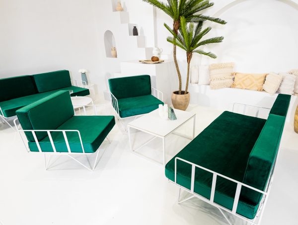 Emerald Green Wire Lounge