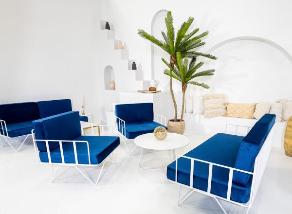 Navy Blue Wire Lounge