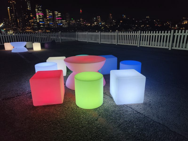 glow furniture hire