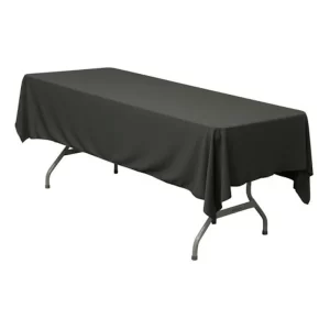 black trestle table cloth hire