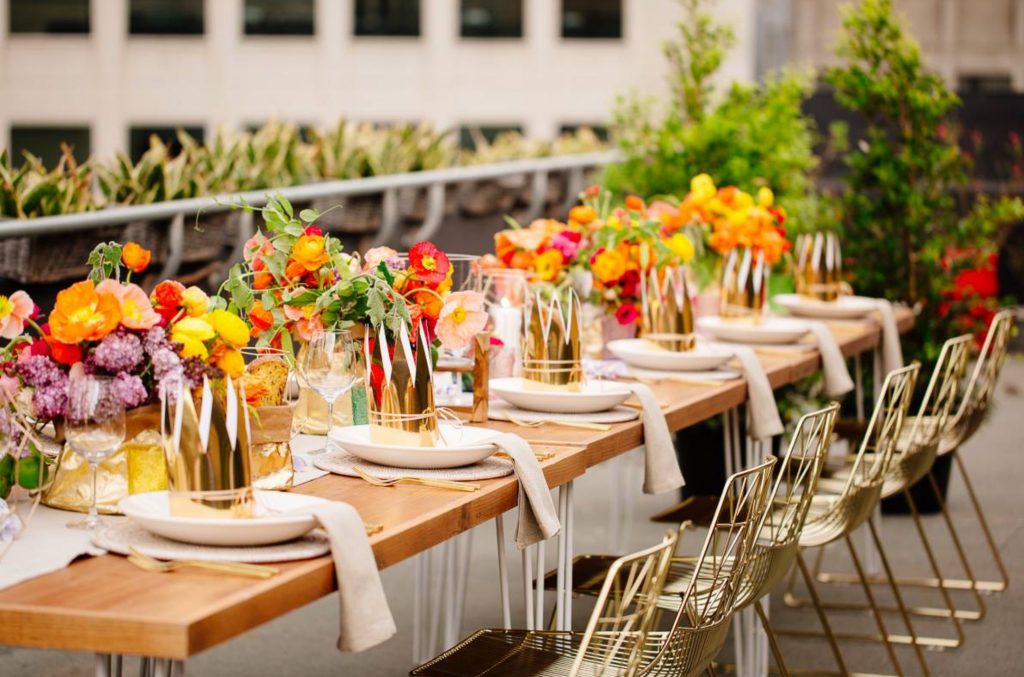 table set up for wedding inspiration 