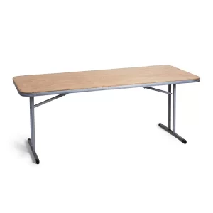 large timber trestle table 2.4m long