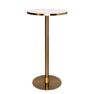 White Top Brass Cocktail Tables