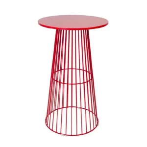 red wire cocktail bar table