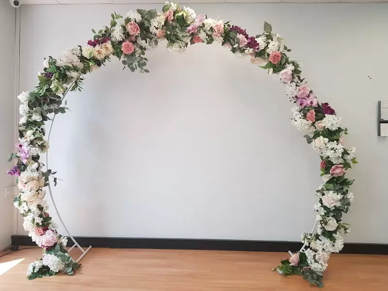 floral bridal arch