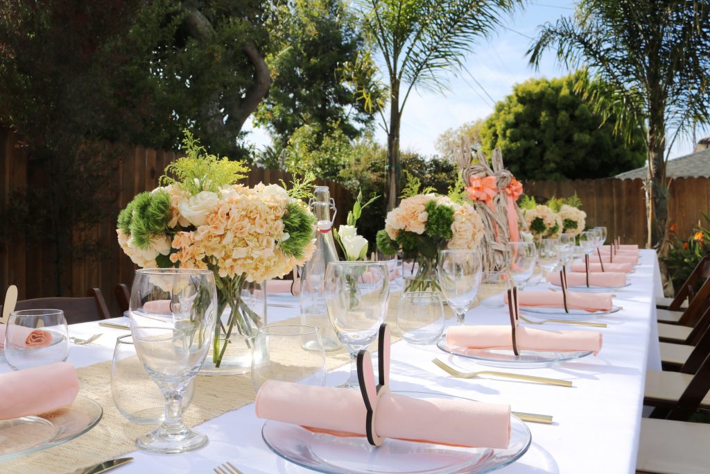 Easter Lunch Table setting